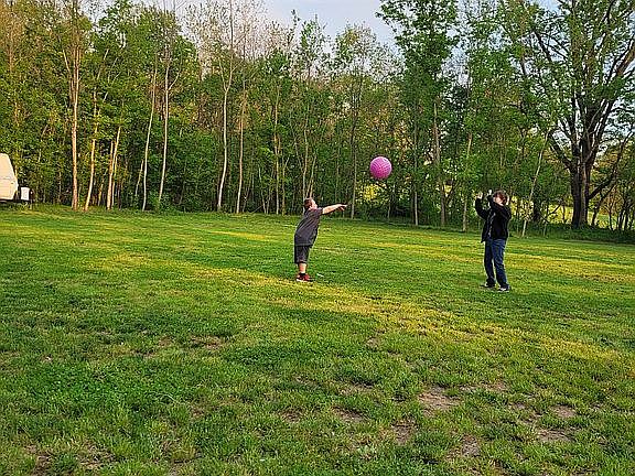 Level lot for playing games.