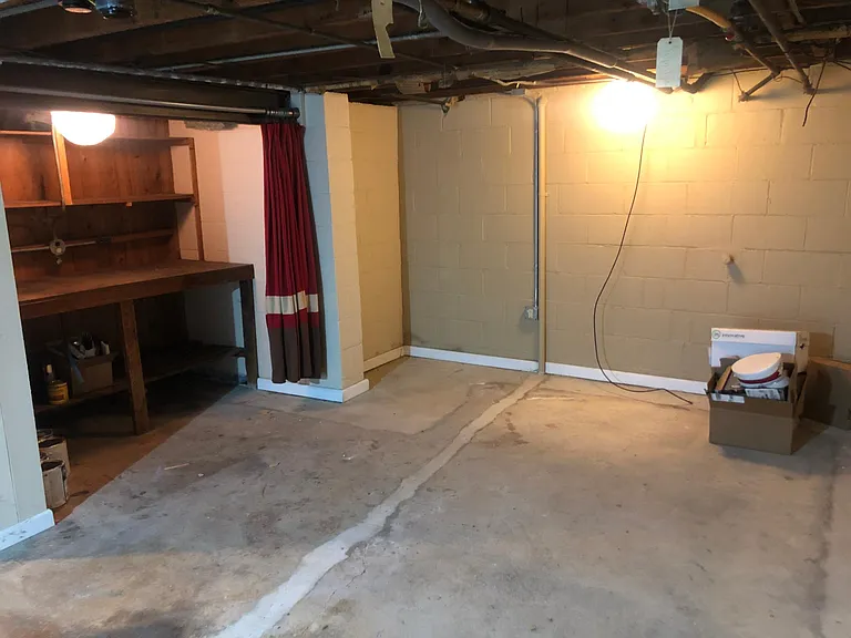 workbench space in basement