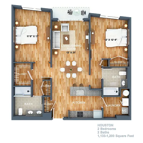 Floor plan Houston