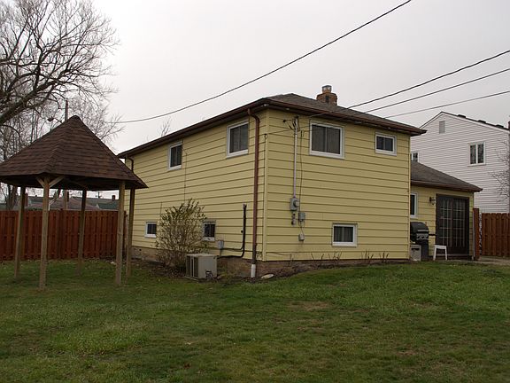 Backyard with gazebo