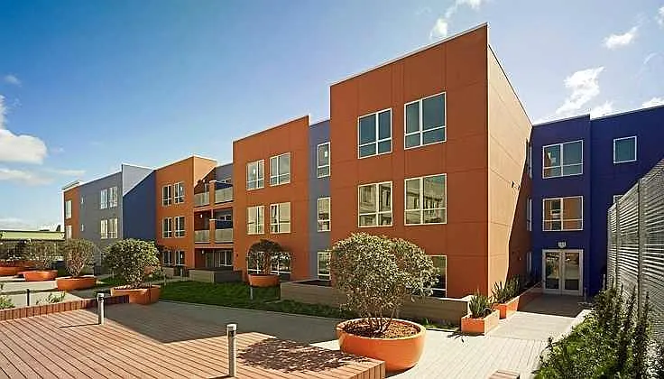 Courtyard looking southeast
