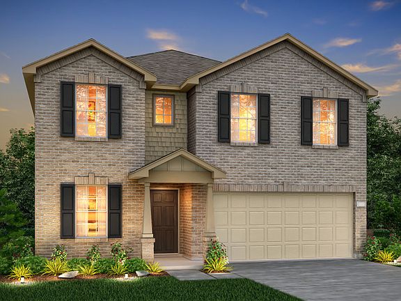The Kisko, a two-story home with 2-car garage, shown with Home Exterior O