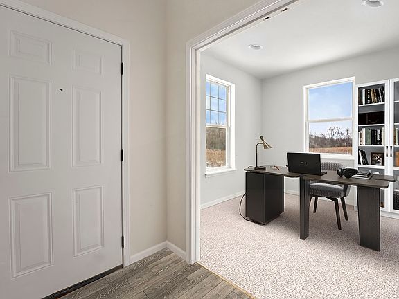 701 Timber Ridge Drive - Study and Front Entry - Virtually Staged