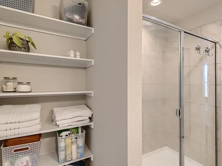 Primary walk-in shower