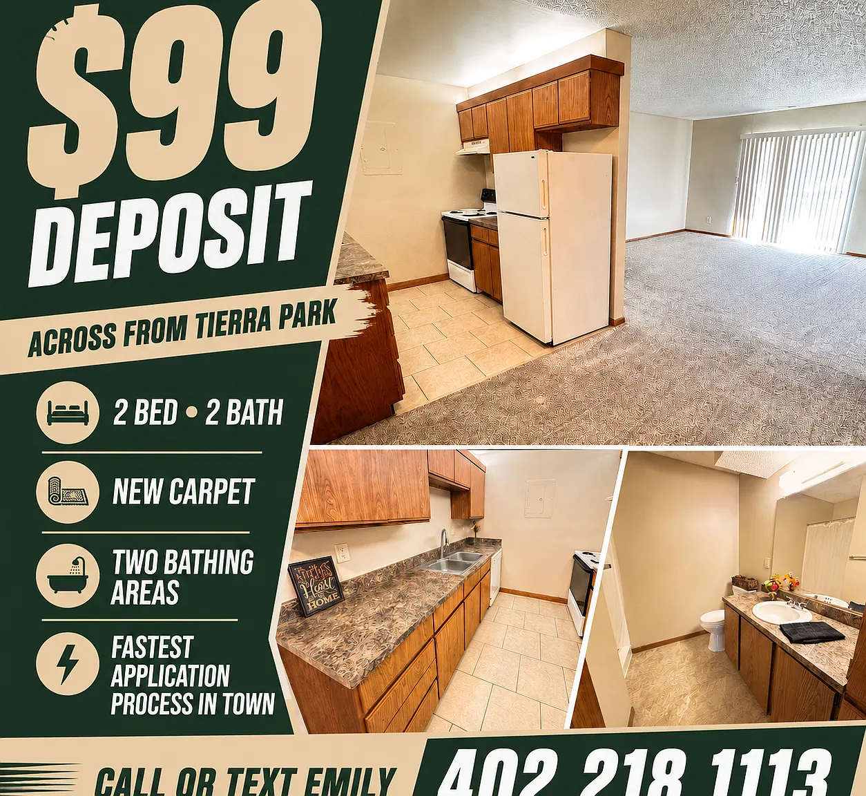 2 bed, 1000 sqft, $1,099 — Photo 2