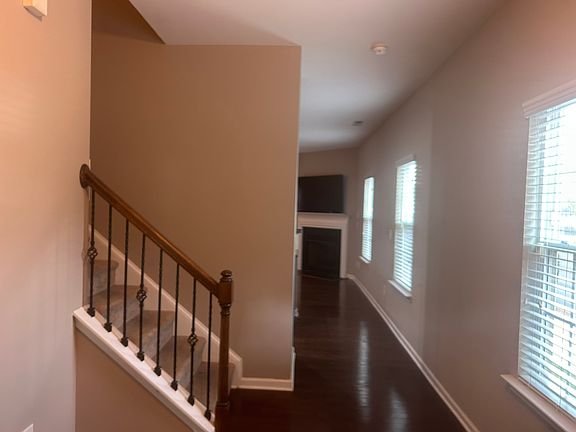 View from the lobby to the lviing/kitchen area
