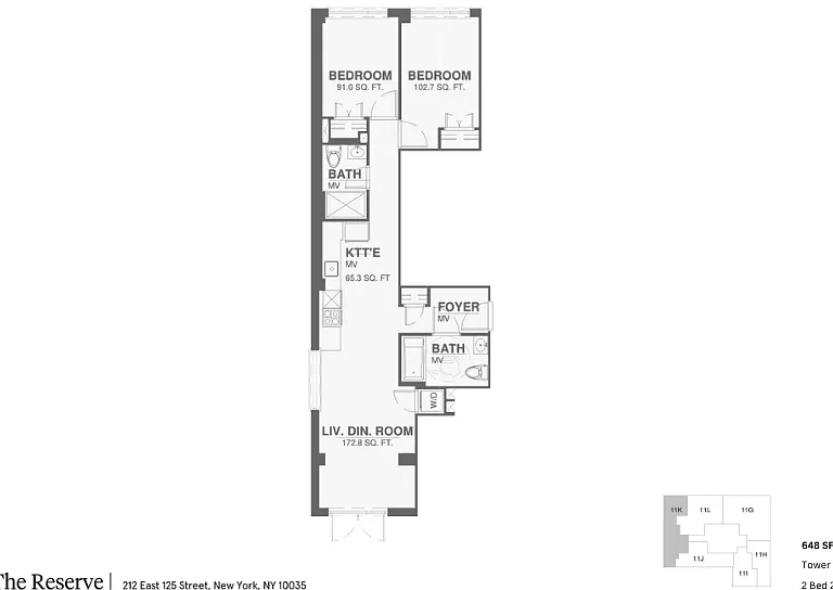 2x2-K - 2 Bed _ 2 Bath 2x2-K - 2 Bed _ 2 Bath