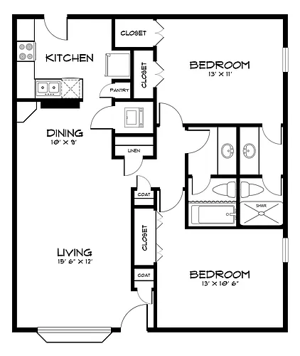 Floor plan B3
