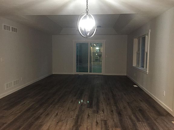 Living room and dining area