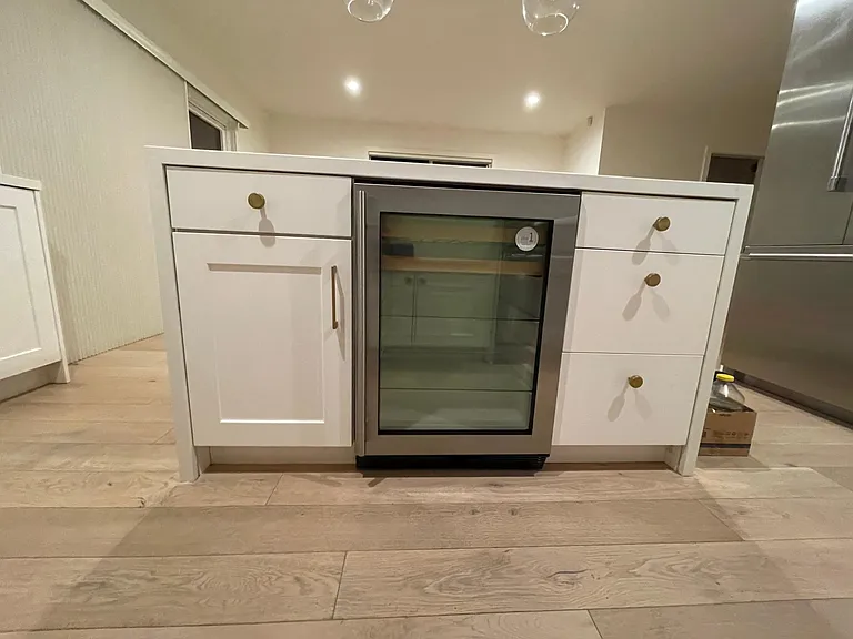 Built-in wine fridge