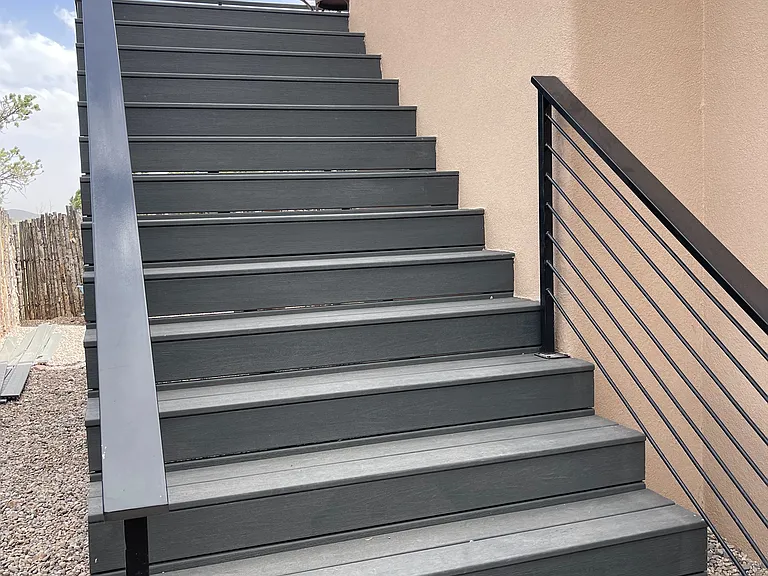 Stairs in the back yard