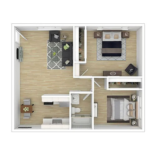 Floor plan Two Bedroom
