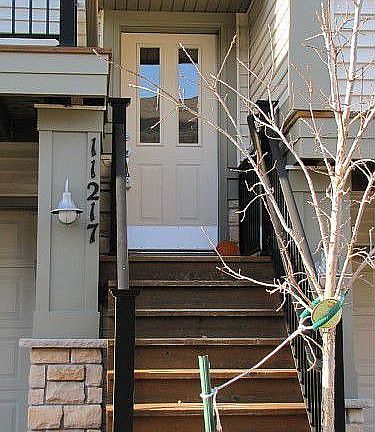 Front entrance of house