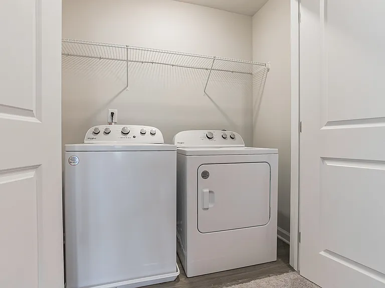 Enjoy the convenience of an in-unit washer and dryer in every home