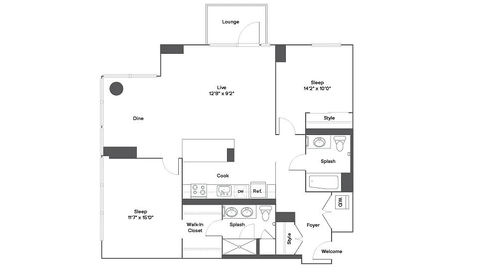 Floor plan B7T