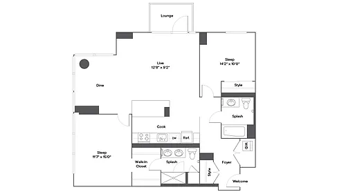 Floor plan B7T