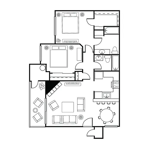 Floor plan D1