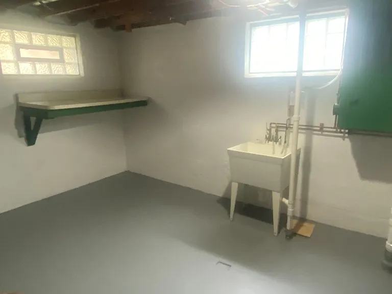 Unfinished private basement