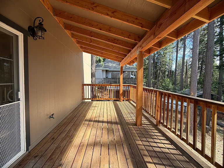 Covered deck off of living area