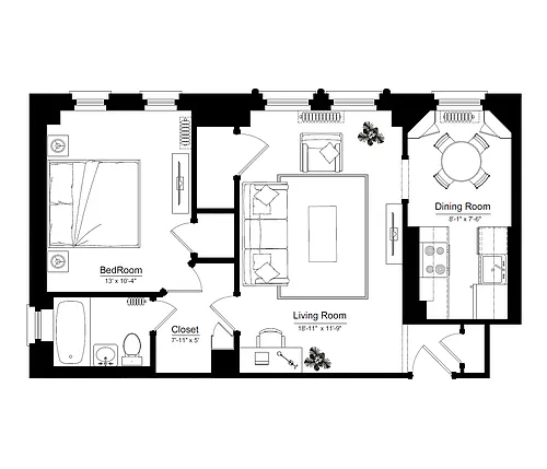 Floor plan Tier 15