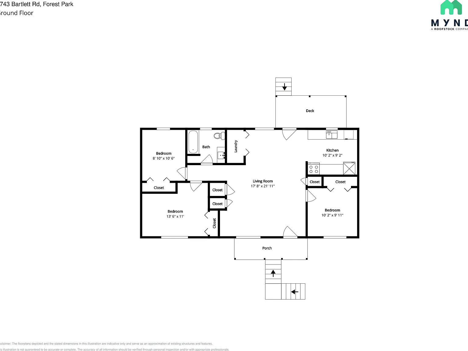 3 bed, 1.0 bath, 1012 sqft, $1,595 — Photo 2