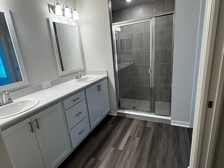 Vanity and Shower