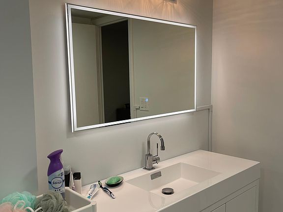 Brand new vanity with light mirror (modern design)