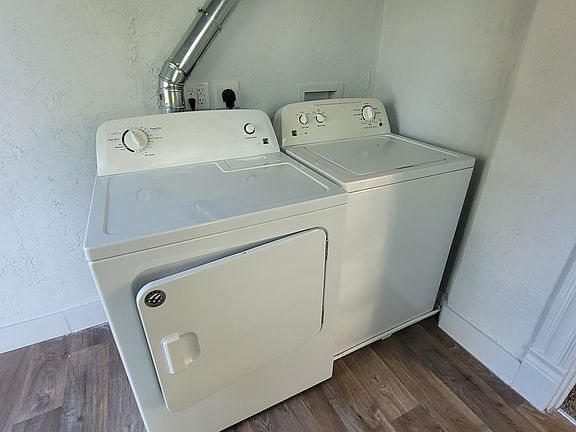 Private washer and dryer included in unit