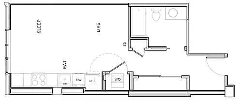 Floor plan Studio - A2