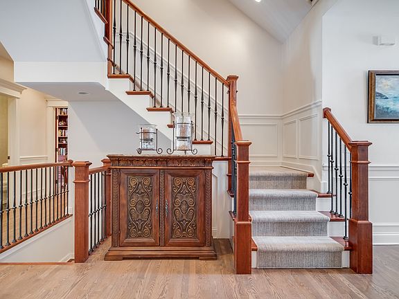 Central Staircase Connecting 3 Levels of Living Areas