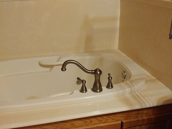 Jetted master bathroom tub