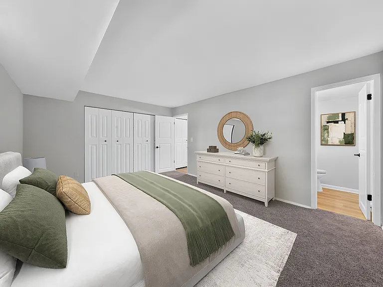 Transform your living space at Eagle Rock Apartments at Bel Air. This beautifully designed bedroom offers modern finishes, spacious closets, and sleek decor. Elevate your lifestyleschedule a tour today to see it in person!