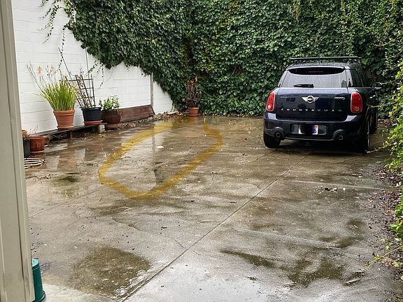 Parking space is on left side.