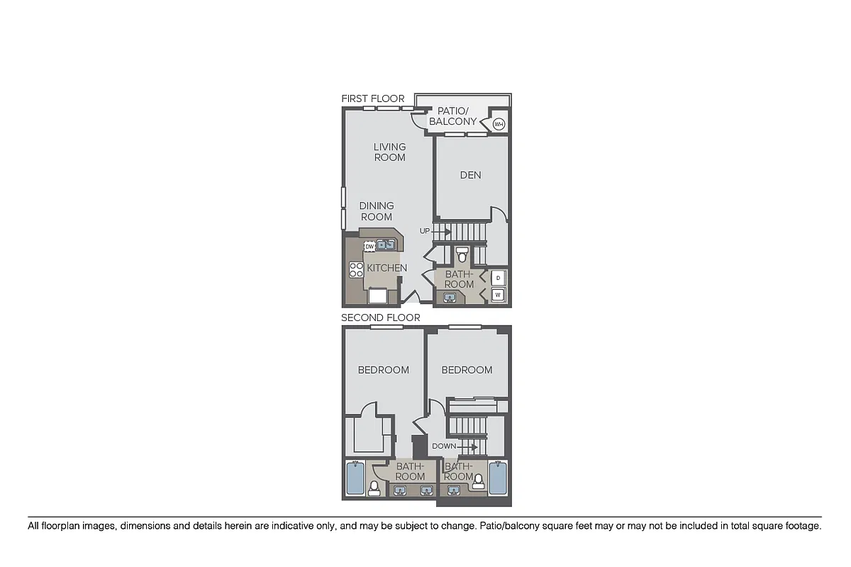 Floor plan Ellington + Den Townhome