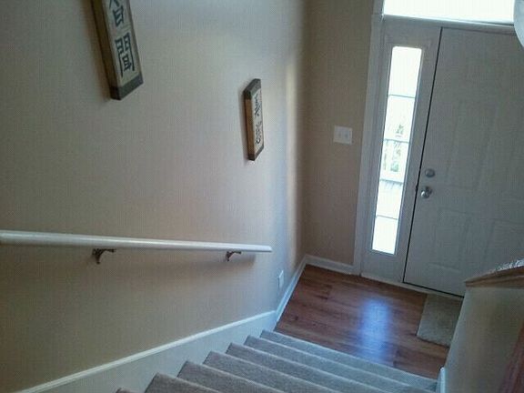 Split-level foyer entrance.