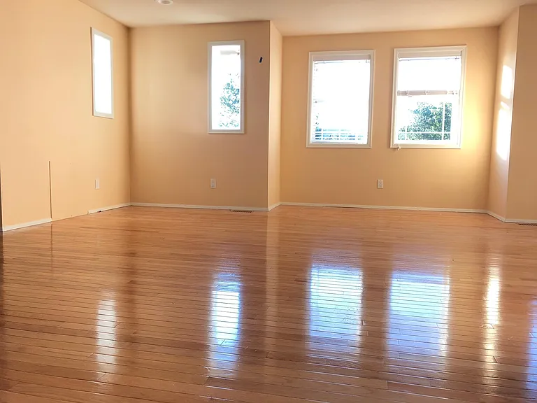 Hardwood floors and lots of light