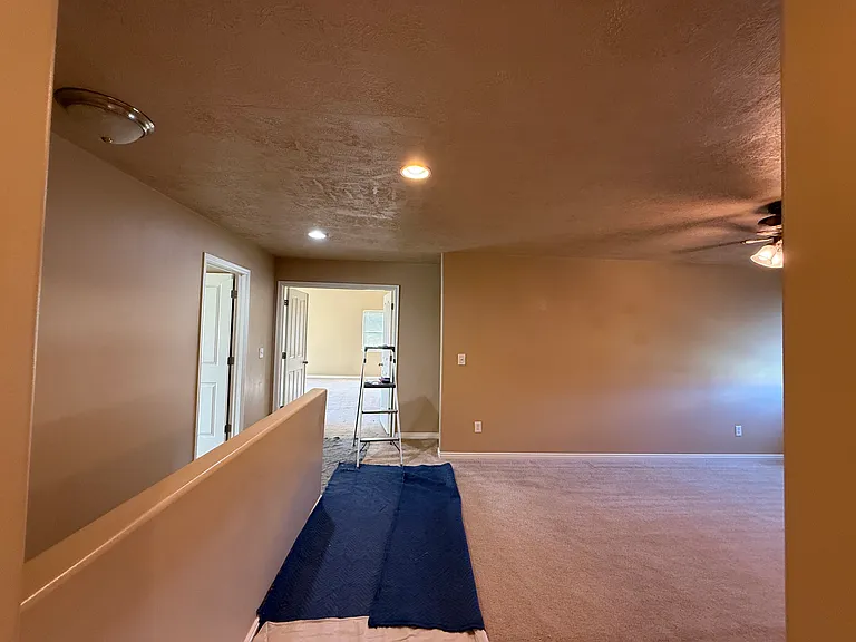 From Upstairs 1st and 2nd Bedroom Hallway View To Master and 3rd Bedroom