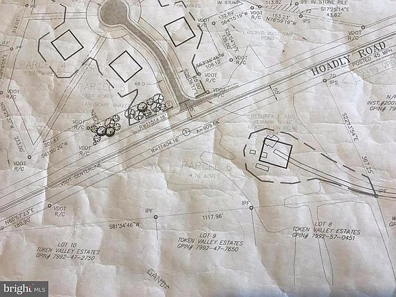 Plat of 4.76 acre lot w/5 BR perc & driveway