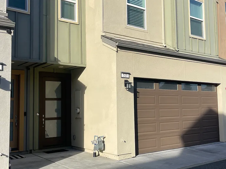 Front door to townhome