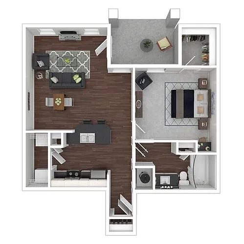 Floor plan Unit A1-LB