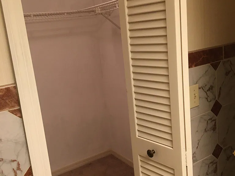 Master walk-in closet