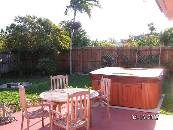 view from the kitchen door