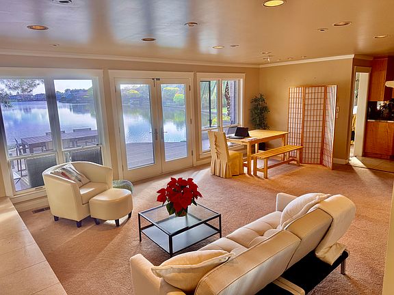 Your private living area overlooking the lagoon