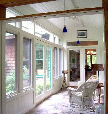 Breezeway hearkens back to a beachside cottage.