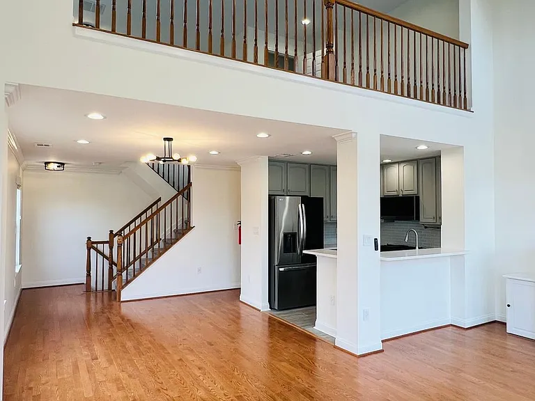 Living /Dining Room view with overlooking Loft
