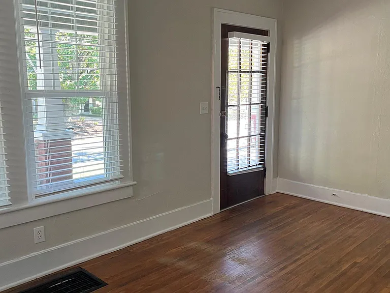 Front door with street view