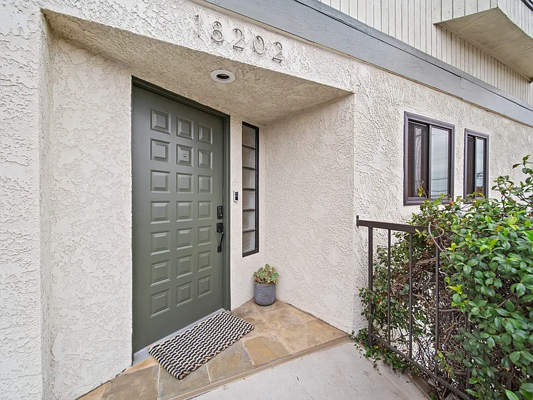 This is your own entrance... like a single family home