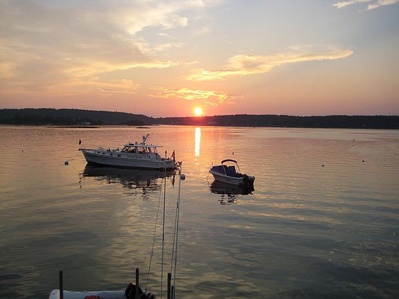 Sunset View from Waterside of House