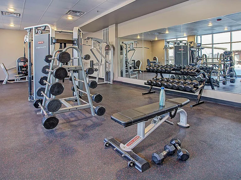 Achieve your fitness goals in our state-of-the-art gym, fully equipped for all your needs.