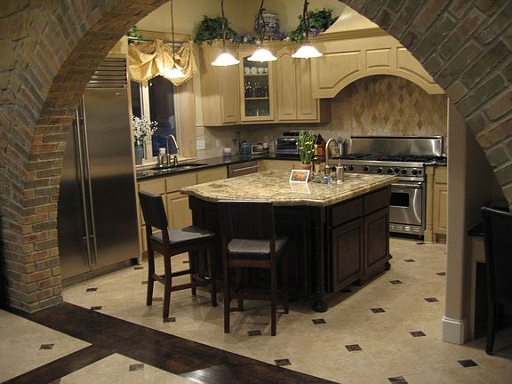 Kitchen with Viking and Sub-Zero Appliances
